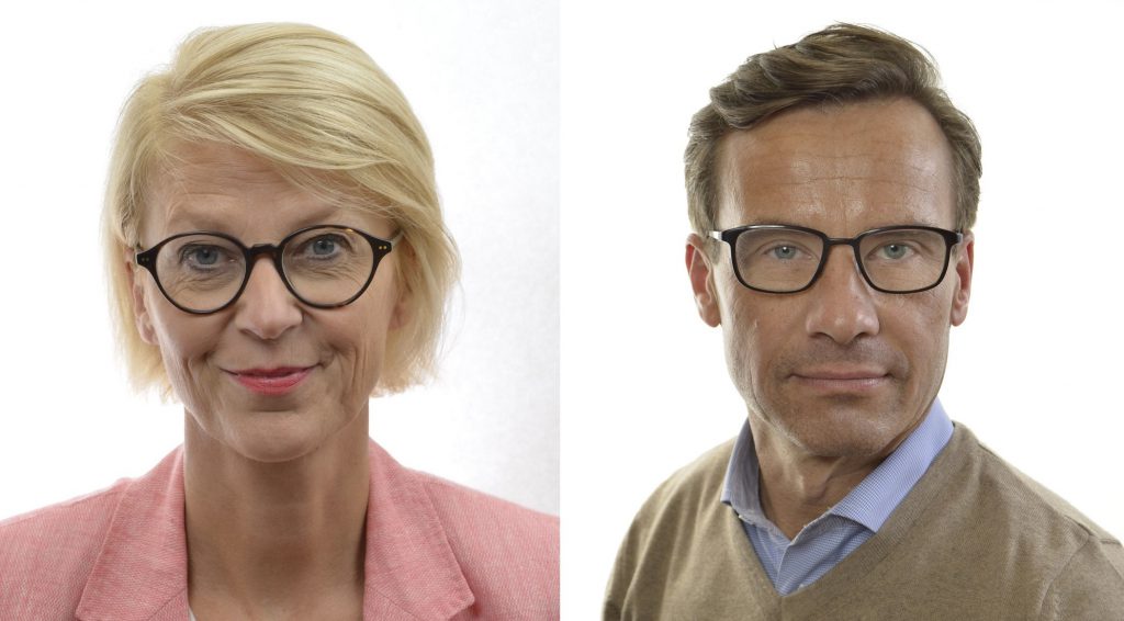 Elisabeth Svantesson, ekonomisk talesperson (M), och Ulf Kristersson, partiledare (M)