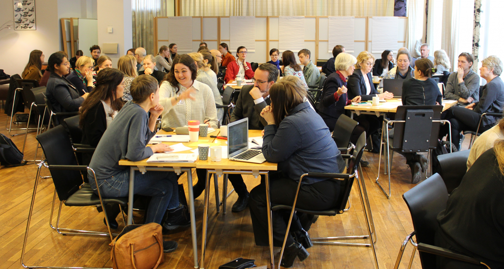 Ett 60-tal medlemmar samlade för att diskutera vårt gemensamma arbete med EU-valet 2019.