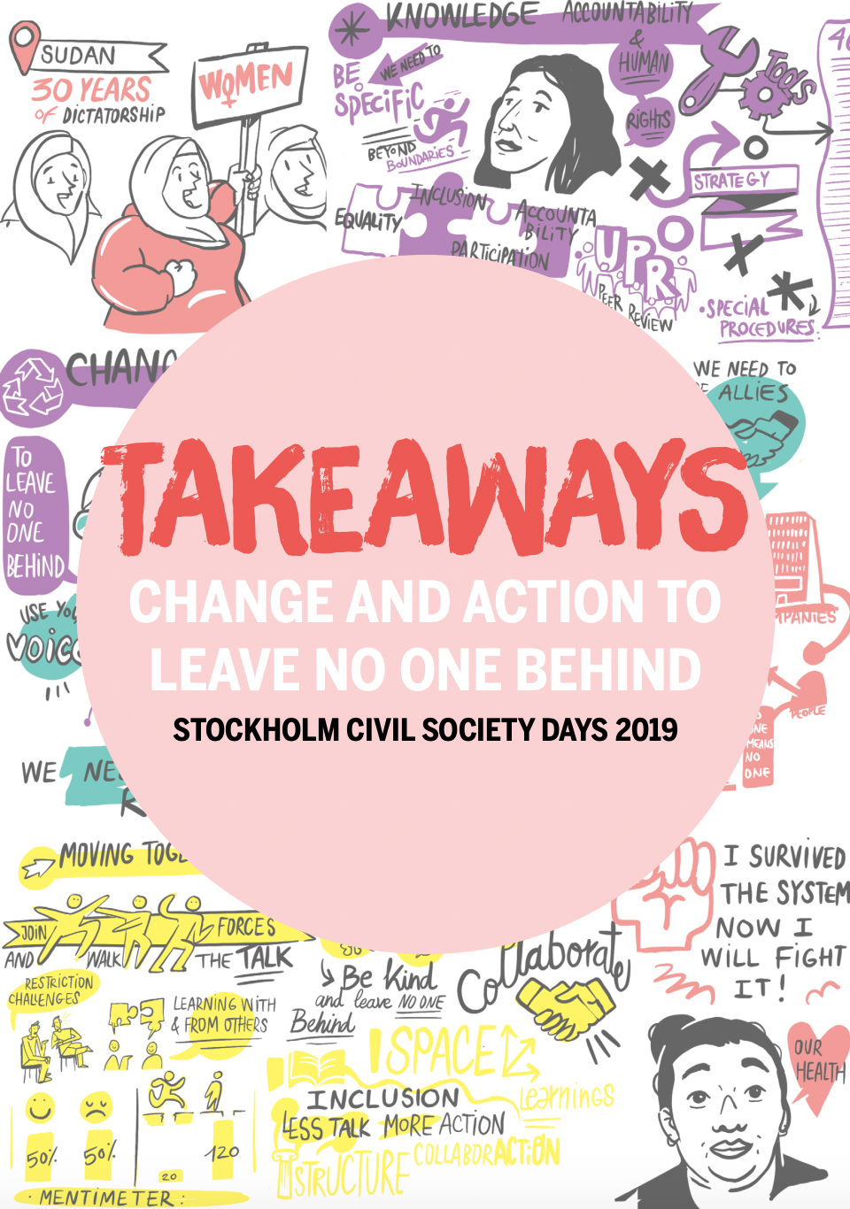 Framsida av slutrapporten från Stockholm Civil Society Days