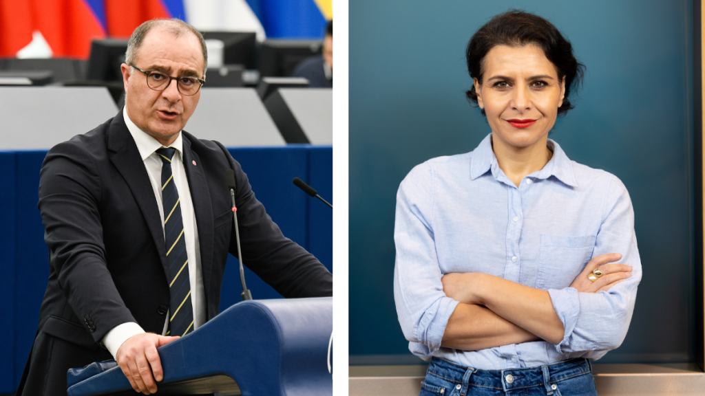 Ilan De Basso (S&D) och Abir Al Sahlani (Renew Europe). Foto: Christian Creutz / Alain Rolland, Europeiska Unionen